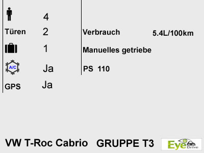 GROUP T3 VW T Roc DE