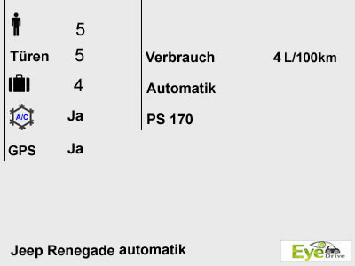 Jeep Renegade automatic DE